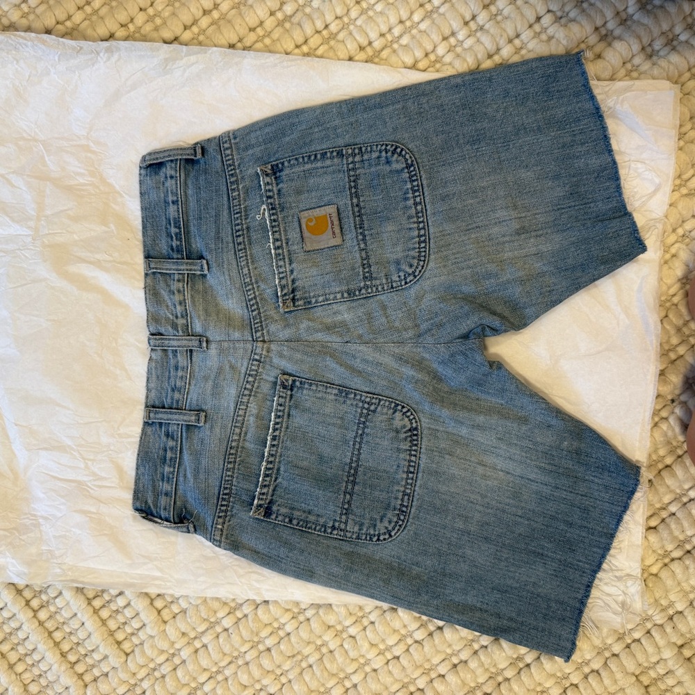 Carhartt Womens Blue Denim Shorts